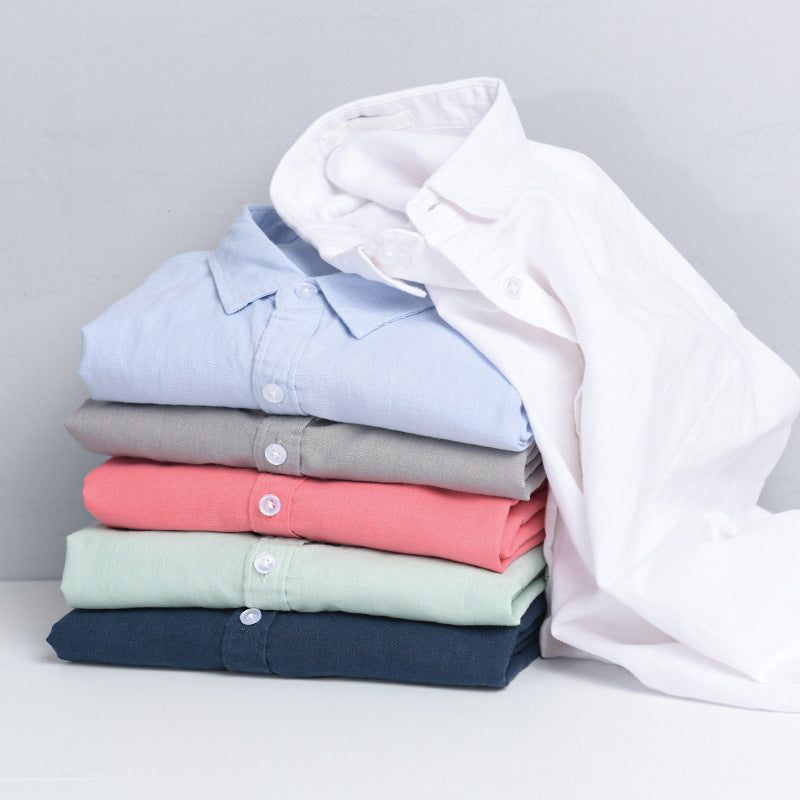 Levy - Men’s Classic Linen Button-Up Shirt-Men Shirts Casual_shirts-Lyrasue-Lyrasue